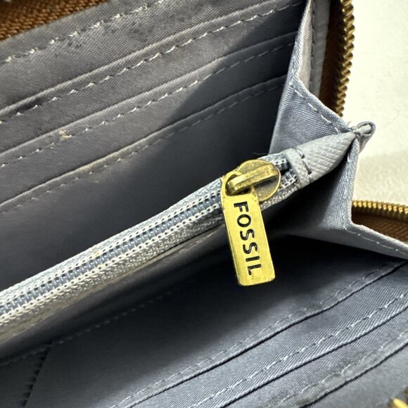 Fossil Womens Leather Wallet Multi Color Preowned - Picture 7 of 7